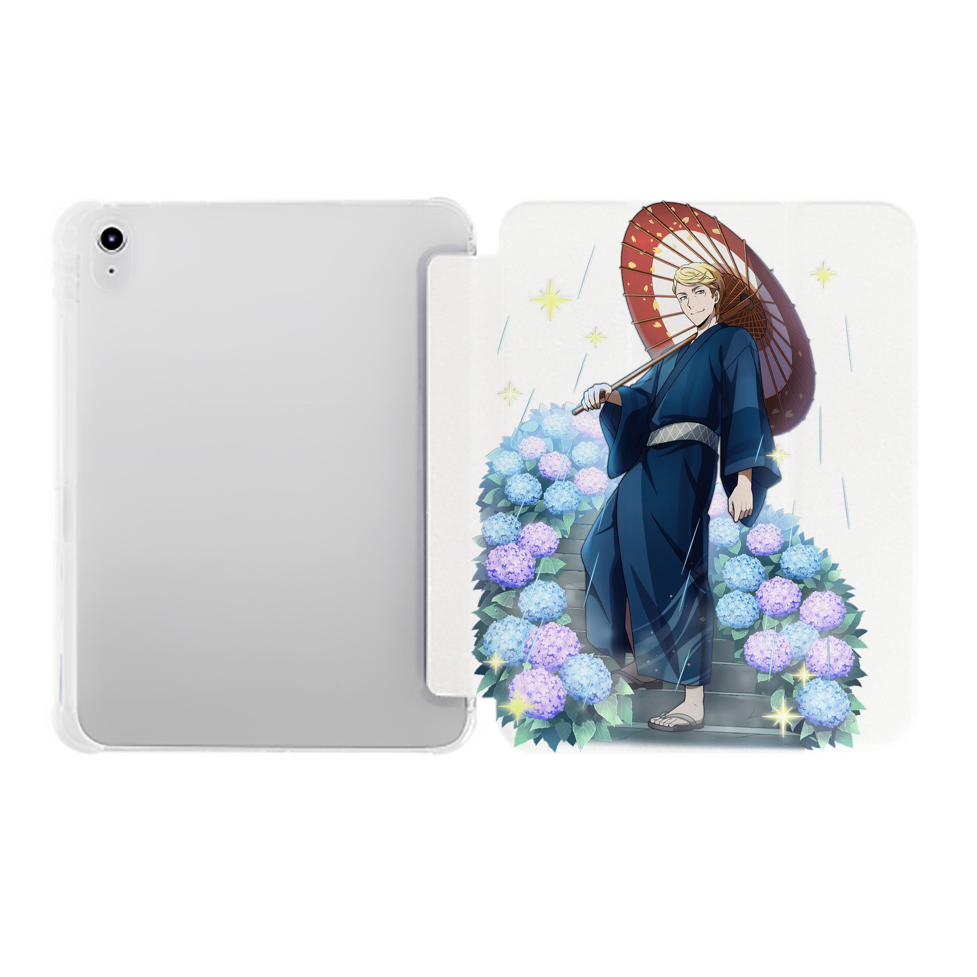 （画像用） 文豪ストレイドッグス Bungo Stray Dogs IPad ケース ペン収納付き 三つ折りスタンド PUレザー×シリコン 対応機種9.5/10.5/10.9インチ